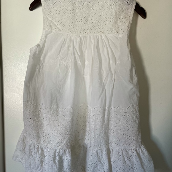 Ranna Gill Anthro White Eyelet Button Down Top - Picture 3 of 4